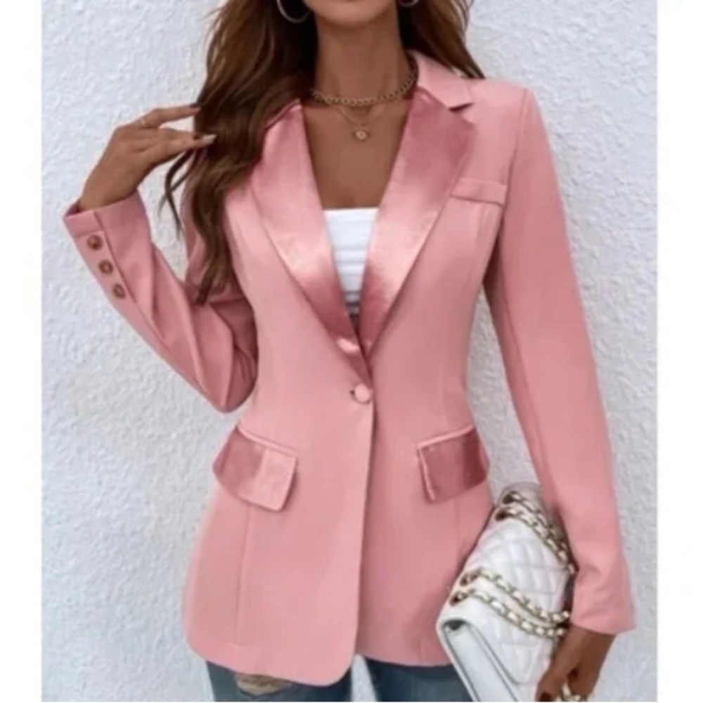 Classic Button Work Jacket Coat Blazer - Picture 11 of 15
